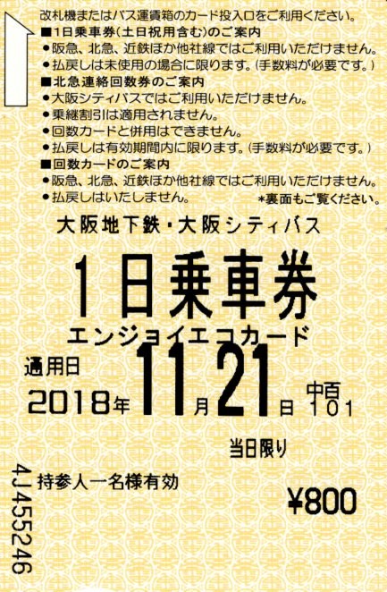 エンジョイエコカード(2018.11.21)